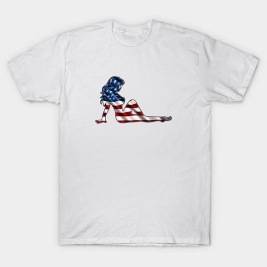 Patriottische Mudflap Meisje T-shirt