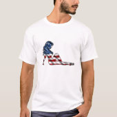 Patriottische Mudflap Meisje T-shirt (Voorkant)