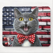 Patriottische muis en kat Muismat (Voorkant)