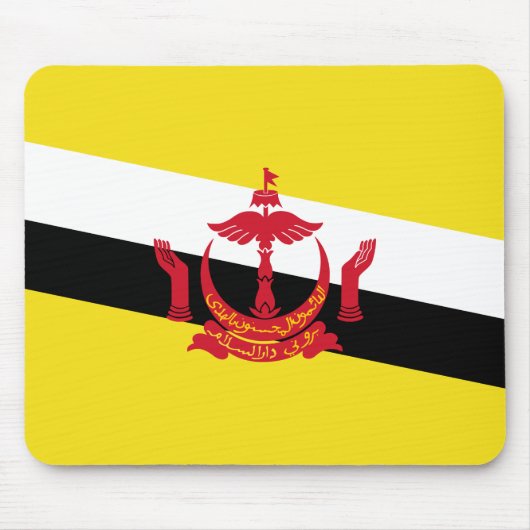 Patriottische muismat met vlag van Brunei (Voorkant)