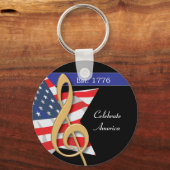 Patriottische Music Sleutelhanger (Voorkant)