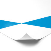 Patriottische muur poster met vlag van Beieren (Hoek)