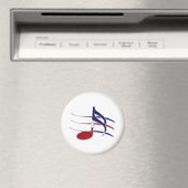 Patriottische muzieknotitie magneet (Insitu (Vaatwasser))