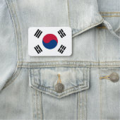 Patriottische naam met vlag van Zuid-Korea Naamplaatje (In situ)