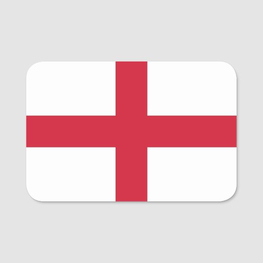 Patriottische naam tag met vlag van Engeland (Voorkant)