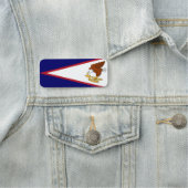 Patriottische naammarkering met vlag van Amerikaan Naamplaatje (In situ)