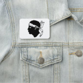 Patriottische naammarkering met vlag van Corsica,  Naamplaatje (In situ)