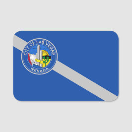 Patriottische naammarkering met vlag van Las Vegas Naamplaatje