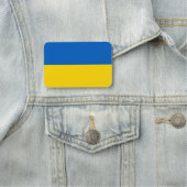 Patriottische naammarkering met vlag van Oekraïne Naamplaatje (In situ)