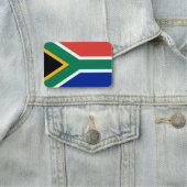 Patriottische naammarkering met vlag van Zuid-Afri Naamplaatje (In situ)