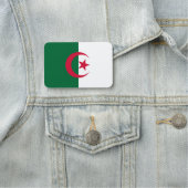 Patriottische naamplaatje met vlag van Algerije (In situ)