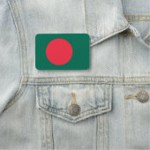 Patriottische naamplaatje met vlag van Bangladesh (In situ)