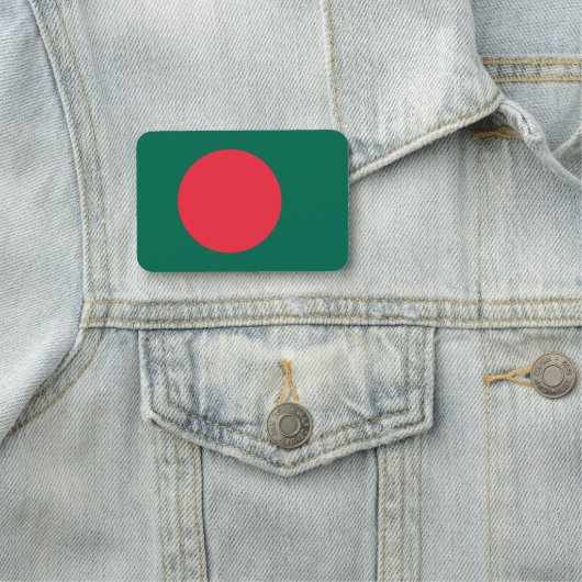 Patriottische naamplaatje met vlag van Bangladesh (In situ)