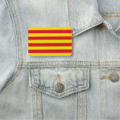 Patriottische naamplaatje met vlag van Catalonië (In situ)