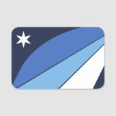 Patriottische naamplaatje met vlag van Columbia Ci (Voorkant)