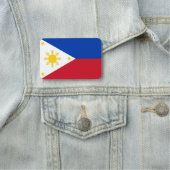 Patriottische naamplaatje met vlag van de Filipijn (In situ)
