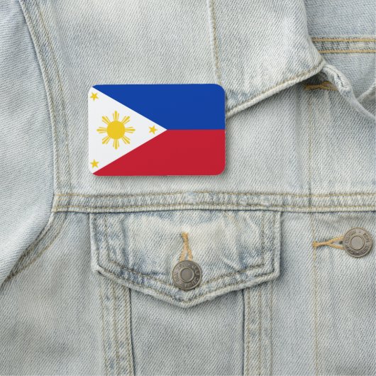 Patriottische naamplaatje met vlag van de Filipijn (In situ)