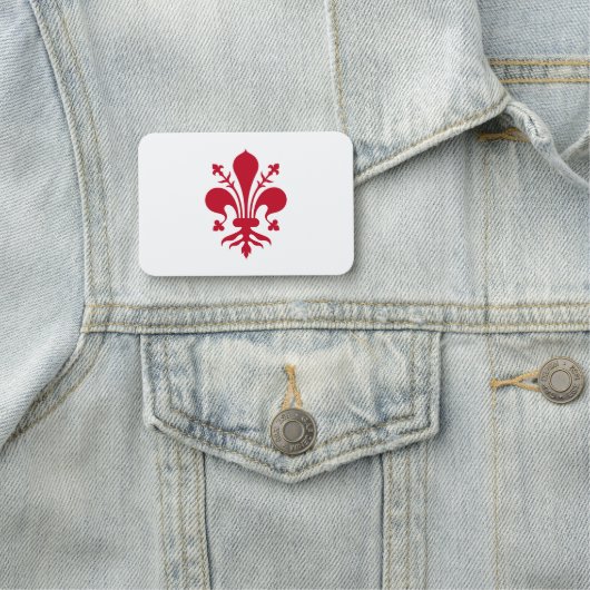 Patriottische naamplaatje met vlag van Florence (In situ)