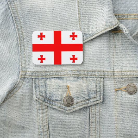 Patriottische naamplaatje met vlag van Georgië (In situ)