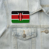 Patriottische naamplaatje met vlag van Kenia (In situ)