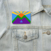 Patriottische naamplaatje met vlag van Manitou Spr (In situ)