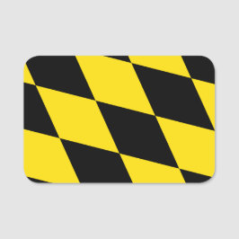 Patriottische naamplaatje met vlag van München