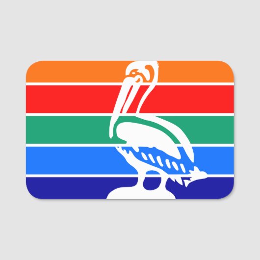 Patriottische naamplaatje met vlag van St. Petersb (Voorkant)