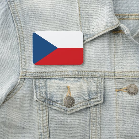 Patriottische naamplaatje met vlag van Tsjechië (In situ)