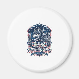 Patriottische Nacht Missie Patriot Wolf Militair G Magneet