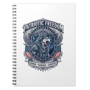 Patriottische Nachtmissie Patriot Wolf Militair Ge Notitieboek