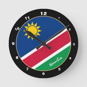 Patriottische Namibische vlag, Namibië thuis / ont Ronde Klok