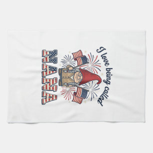 Patriottische Nana-kabouter vintage oma shirt Des Theedoek
