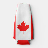 Patriottische nationale vlag van CANADA Flesjeskoeler (Voorkant)