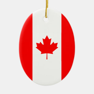 Patriottische nationale vlag van CANADA Keramisch Ornament