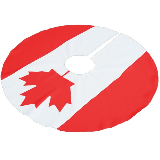 Patriottische nationale vlag van CANADA Kerstboom Rok (Gekanteld)