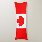 Patriottische nationale vlag van CANADA Lichaamskussen (Voorkant Verticaal)