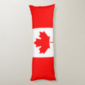 Patriottische nationale vlag van CANADA Lichaamskussen (Achterkant (Verticaal))
