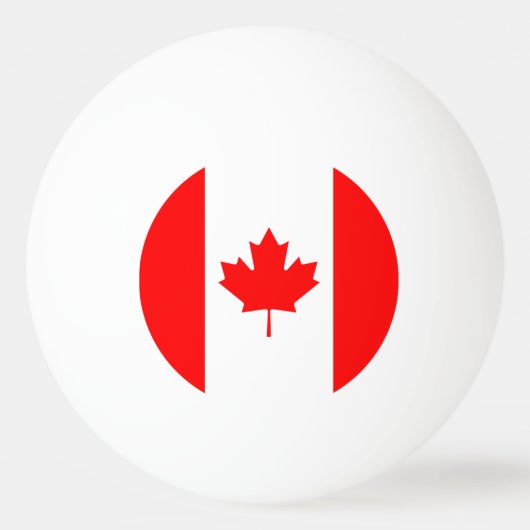 Patriottische nationale vlag van CANADA Pingpongbal (Voorkant)