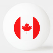 Patriottische nationale vlag van CANADA Pingpongbal (Achterkant)
