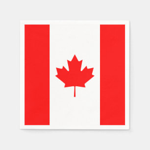 Patriottische nationale vlag van CANADA Servet