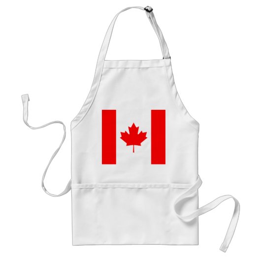 Patriottische nationale vlag van CANADA Standaard Schort (Voorkant)