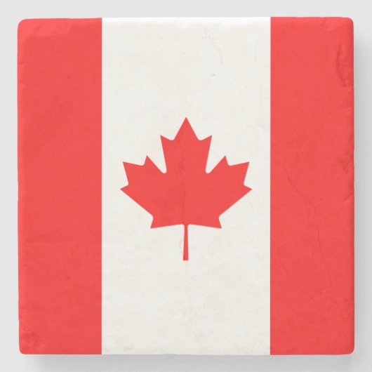 Patriottische nationale vlag van CANADA Stenen Onderzetter (Voorkant)
