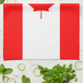 Patriottische nationale vlag van CANADA Theedoek (Gevouwen)