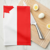 Patriottische nationale vlag van CANADA Theedoek (Quarter Fold)