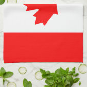 Patriottische nationale vlag van CANADA Theedoek (Gevouwen)