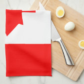 Patriottische nationale vlag van CANADA Theedoek (Quarter Fold)