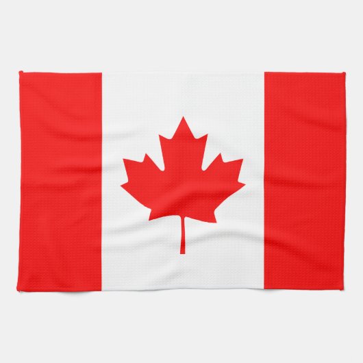 Patriottische nationale vlag van CANADA Theedoek (Horizontaal)