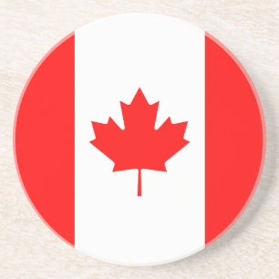 Patriottische nationale vlag van CANADA Zandsteen Onderzetter