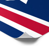 Patriottische Nautical Anchor Flag Poster (Hoek)