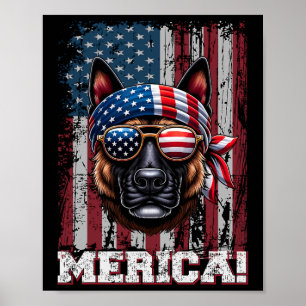 Patriottische Nederlandse Herder Hondenliefhebber  Poster